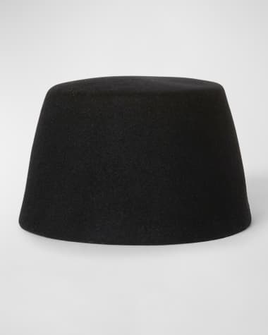 Loro Piana Jasmine Rabbit Felt Pillbox Hat