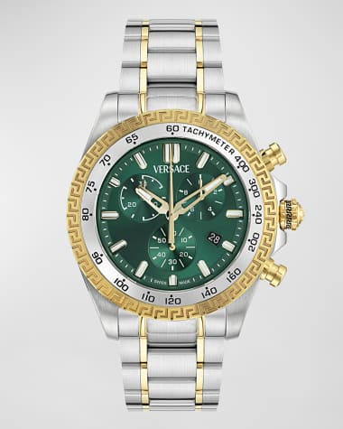 Versace Chrono X Two-Tone Bracelet Watch, 44mm