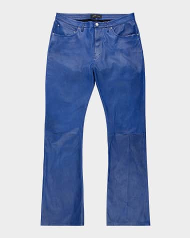 PURPLE Men's Relaxed Leather Pants