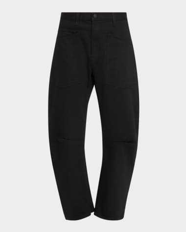 Nili Lotan Shon Curved Denim Pants