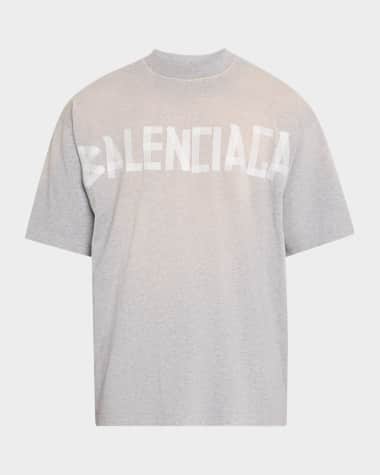 Balenciaga Men's Medium-Fit Tape Logo T-Shirt