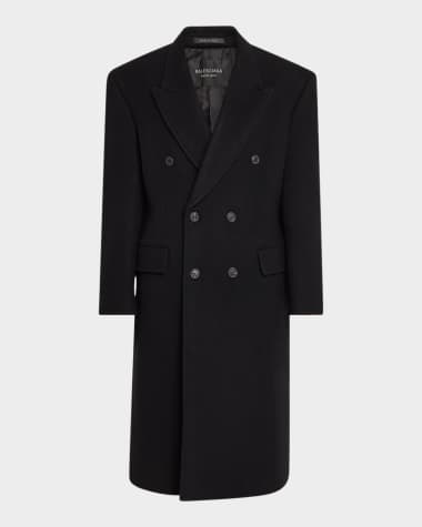 Balenciaga Men's Cashmere-Blend Overcoat