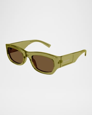 Saint Laurent Plastic Rectangle Sunglasses