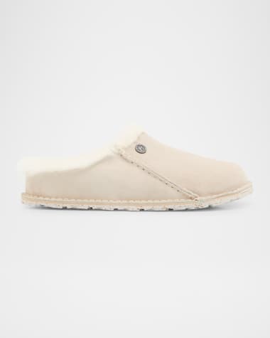 BIRKENSTOCK Zermatt Suede Shearling Slipper Mules