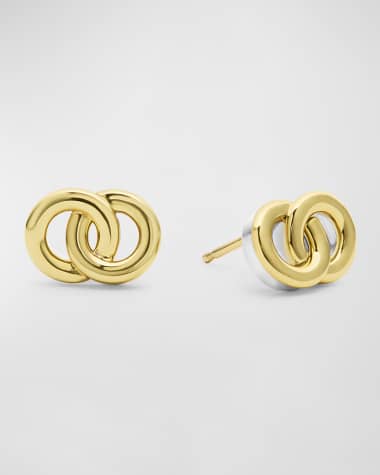LAGOS Signature Caviar Interlocking Stud Earrings
