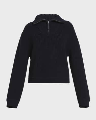 Proenza Schouler White Label Sienna Half-Zip Sweater