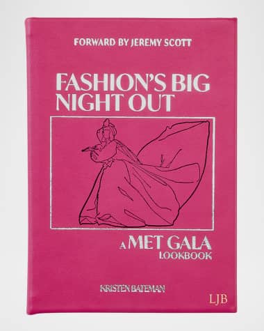 Graphic Image "Fashion's Big Night Out: A Met Gala Lookbook" Leather-Bound Book by Kristen Bateman, Personalized