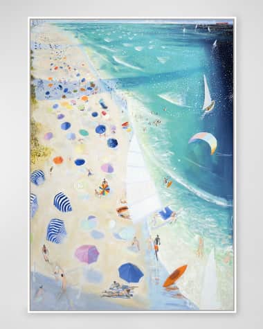 RFA Fine Art "Beach Club" Hand-Embellished Giclee by Joe Davis