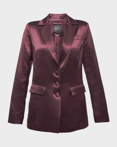 AS by DF Collins Satin Boyfriend Blazer