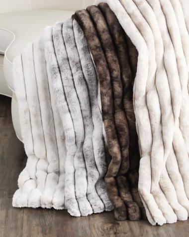 Neutral Designer Blankets & Luxury Throws | Neiman Marcus