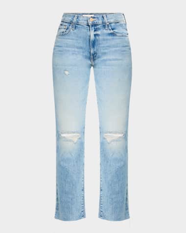 MOTHER The Insider Flood Fray Jeans
