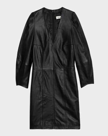 Zadig & Voltaire Rean Leather Mini Dress
