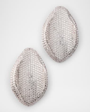 Cult Gaia Erin Earrings, Silvertone