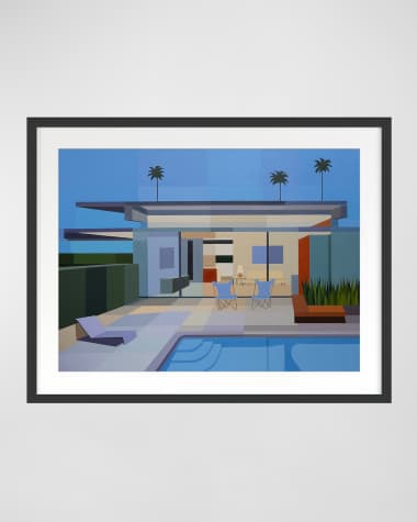 Grand Image Home "Wexler Steel House" Print by Andy Burgess, Framed Under Glass