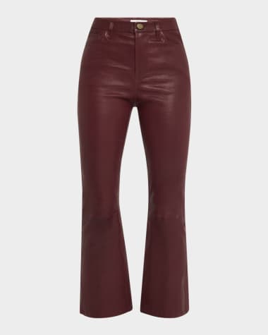 FRAME Le Crop Mini Boot Leather Pants