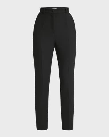 Dolce&Gabbana Straight-Leg Ankle Tuxedo Pants
