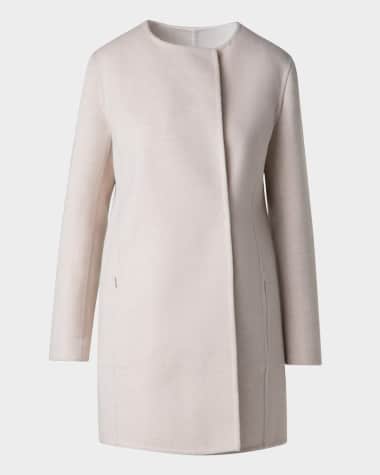 Akris Wool-Cashmere Reversible Coat