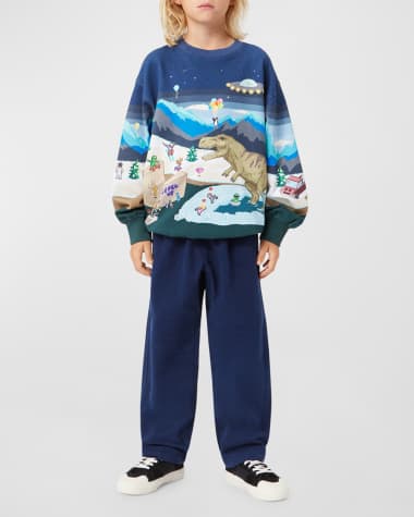Molo Boy's Monti Animated Sweatshirt, Size 4-7 Boy's Monti Animated Sweatshirt, Size 8-10