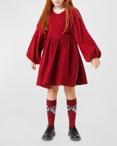 Molo Girl's Caiosi Dress W/ Puff Sleeves, Size 3T-6 Girl's Caiosi Dress W/ Puff Sleeves, Size 7-12