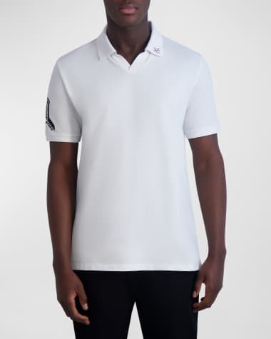 Karl Lagerfeld Paris Men's Johnny-Collar Polo