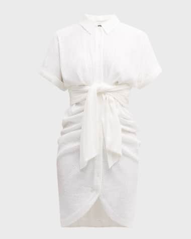 Le Superbe Marry Me Mini Miko Draped Shirtdress