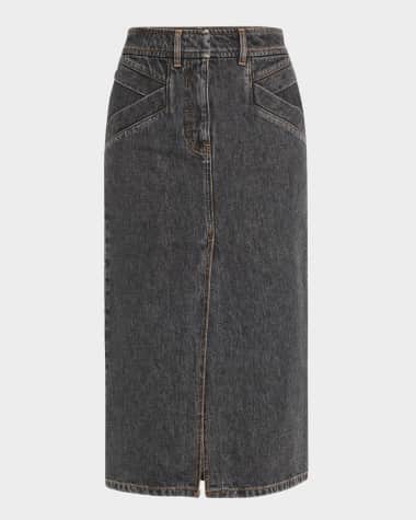 Iro Clarysse Faded Denim Midi Dress