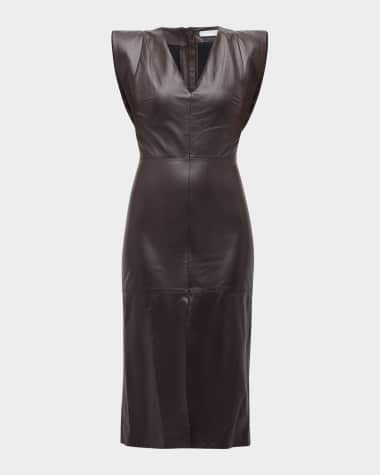 Iro Peneloppe Leather Midi Dress