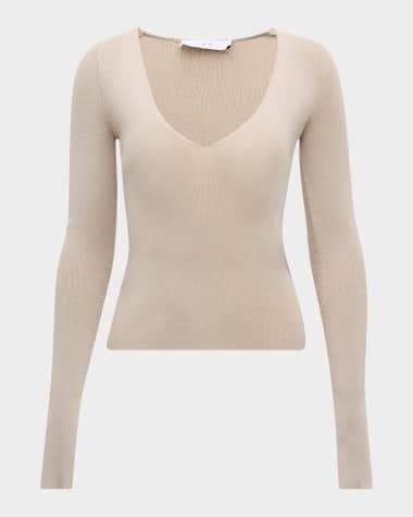 Iro Affa Knit V-Neck Top