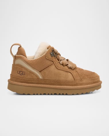 UGG Kid's Lowmel Suede Lace-Up Sneakers