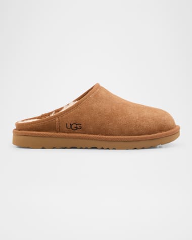 UGG Boy's Classic Suede Slippers, Kids