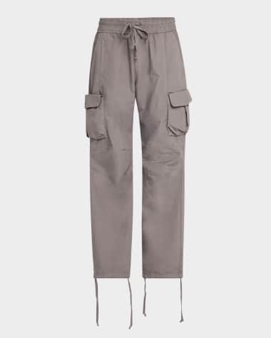John Elliott Men's Cotton Sateen Cargo Pants