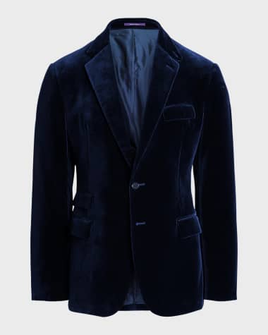 Ralph Lauren Purple Label Men's Kent Hand-Tailored Velvet Dinner Jacket