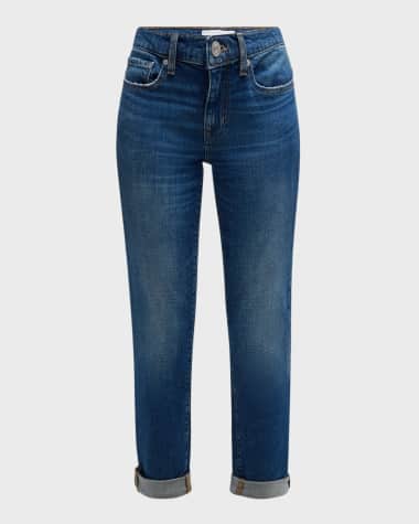 FRAME Le Garcon Cropped Boyfriend Jeans