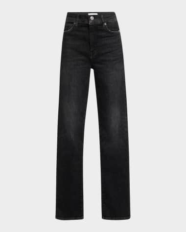 FRAME Le High Straight Long Jeans