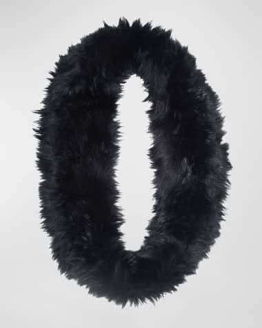Gorski Select Lamb Shearling Infinity Scarf
