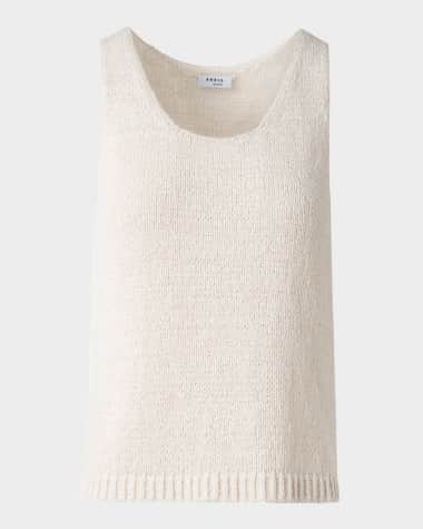 Akris punto Summer Tweed Knit Sleeveless Top