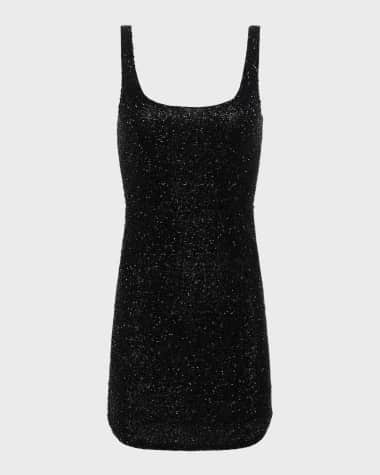 L'Agence Inori Beaded Mini Dress