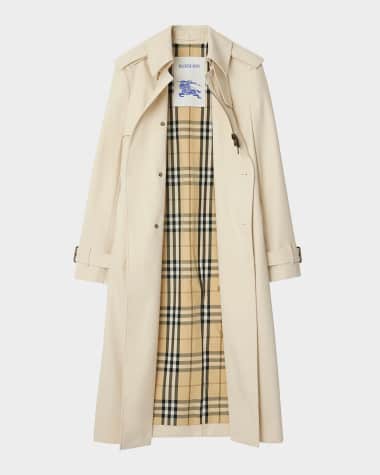Burberry Zip-Detail Belted Trench Coat