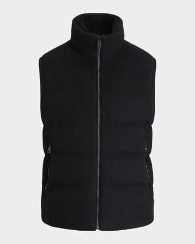 Ralph Lauren Purple Label Men's Shearling-Trim Down Vest