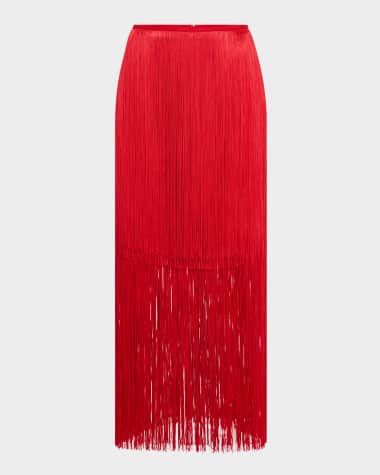 No Pise La Grama Sol Tiered Column Skirt