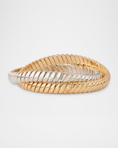 Roxanne Assoulin Double Cobra Two-Tone Bracelet