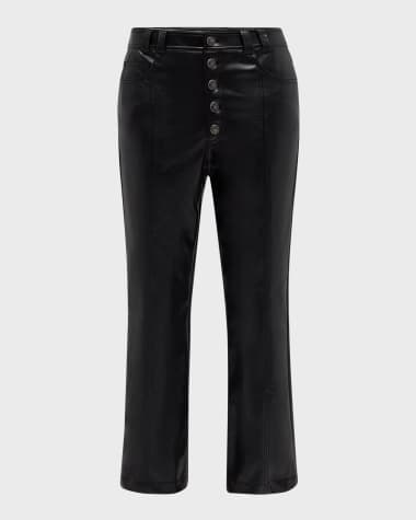 Cinq a Sept Wallace Faux Leather Bootcut Ankle Pants