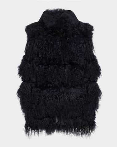 Gorski Horizontal Lamb Shearling Vest