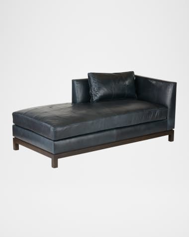 Arteriors Edmond Leather Chaise