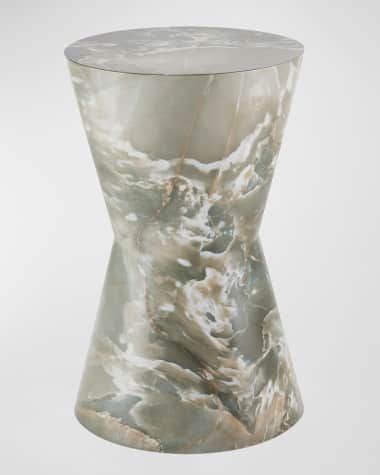 Arteriors Costello Faux Marble Accent Table