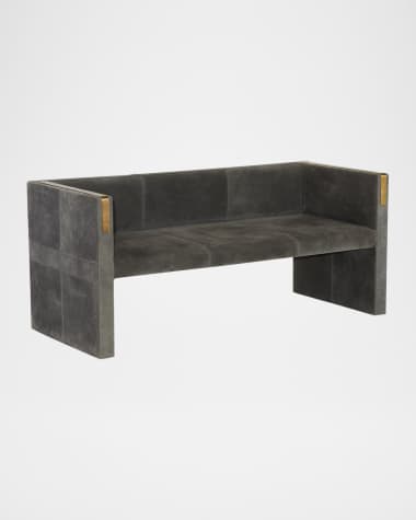 Arteriors Donovan Suede Settee