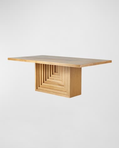 Arteriors Crockett Dining Table, 80"