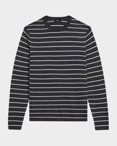 Theory Men's Striped Long-Sleeve T-Shirt