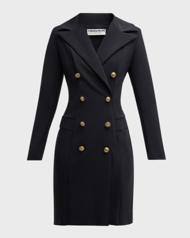 Chiara Boni La Petite Robe Double-Breasted Blazer Dress