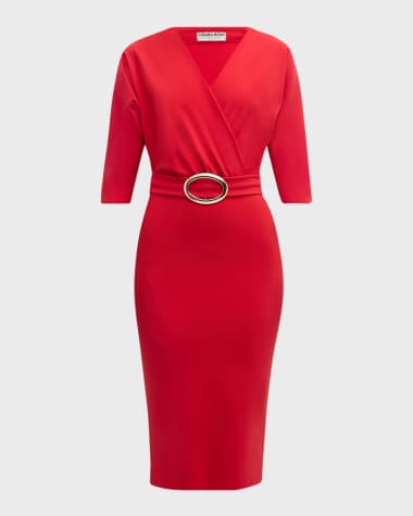 La petite robe di chiara boni red tally gown top